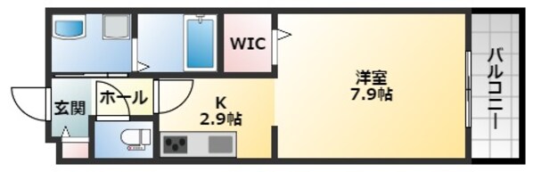 クリエオーレ上小阪の物件間取画像